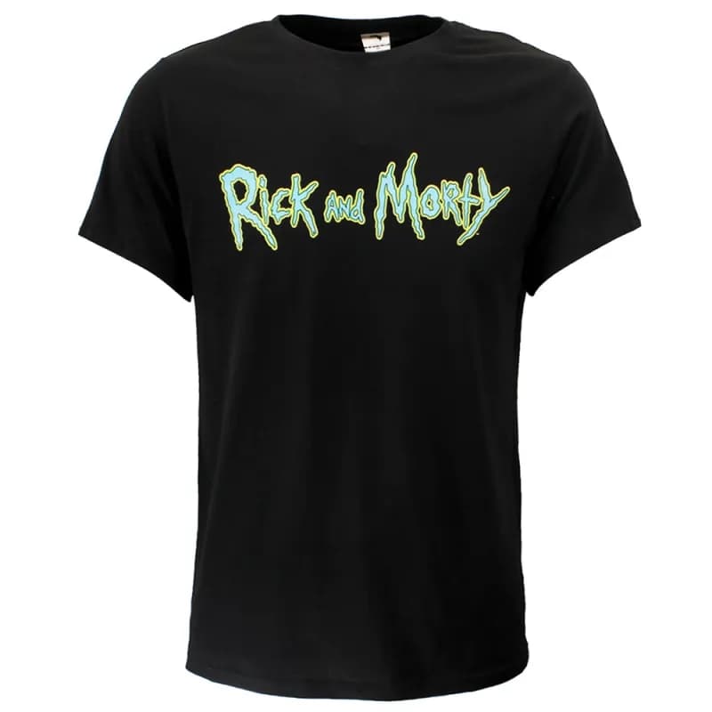 Rick and Morty Logo T-Shirt Zwart
