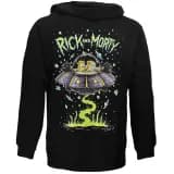 Rick and Morty Sweater Spacecruiser Pullover Hoodie Zwart