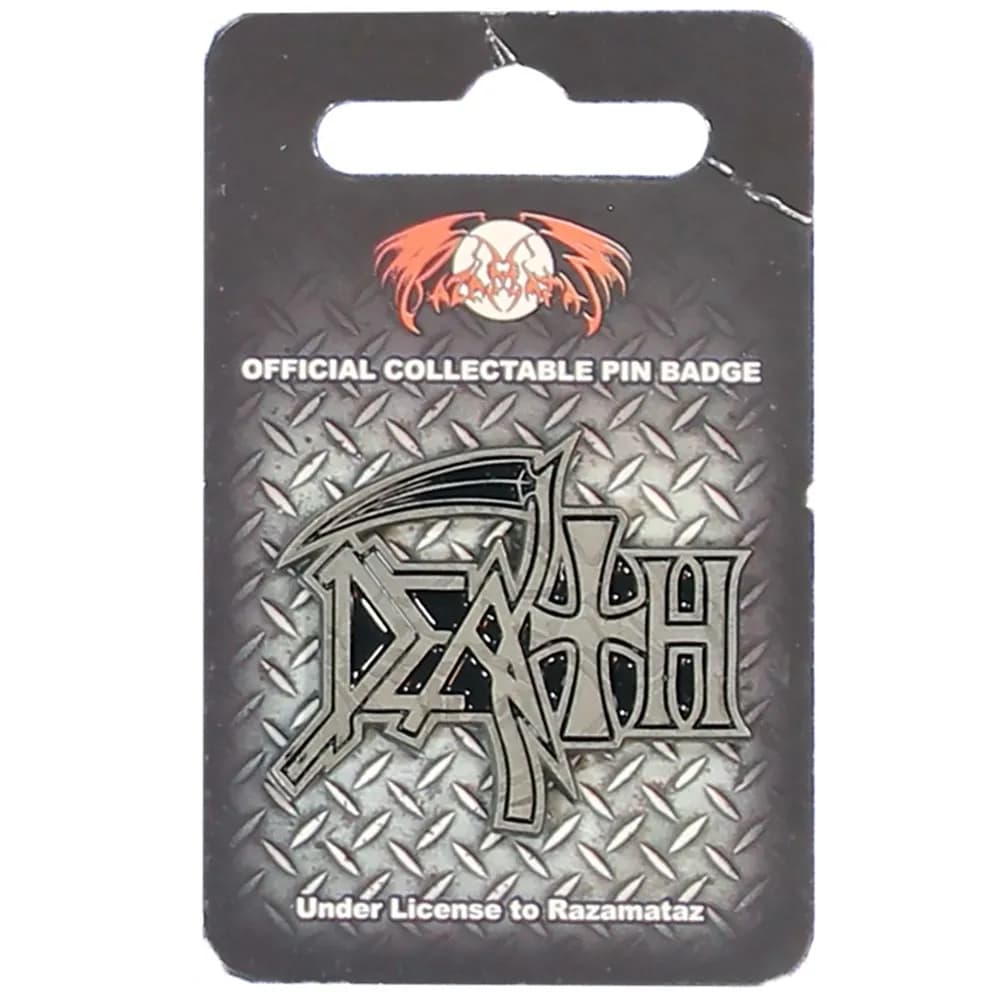 Death Logo Badge Pin