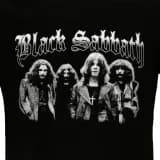Black Sabbath Zwart Wit Foto T-Shirt