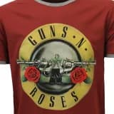 Guns N' Roses Logo Ringer T-Shirt Rood