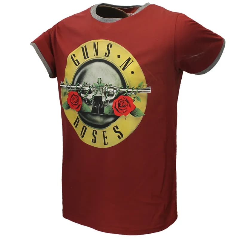 Guns N' Roses Logo Ringer T-Shirt Rood