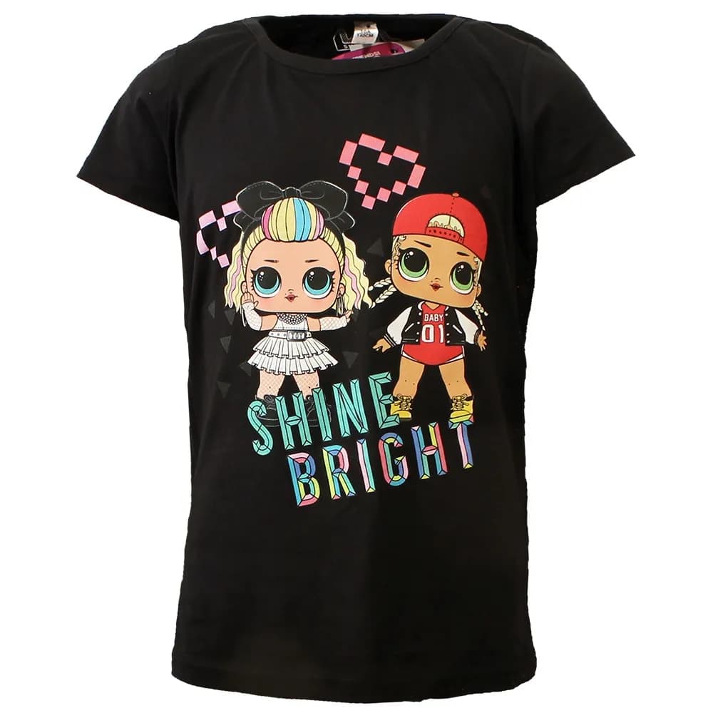 L.O.L. Shine Bright Kids T-Shirt Zwart