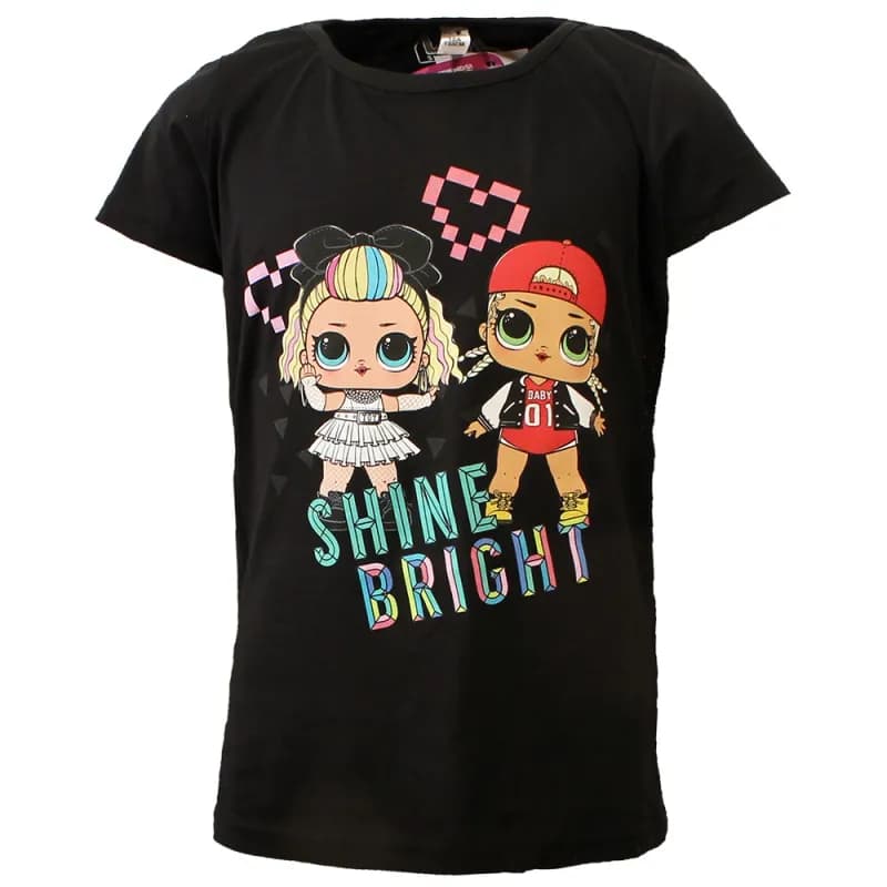 L.O.L. Shine Bright Kids T-Shirt Zwart
