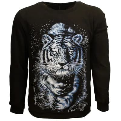 Witte Tijger Sweater Trui met Voering