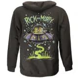 Rick and Morty Sweater Spacecruiser Pullover Hoodie Donkergrijs