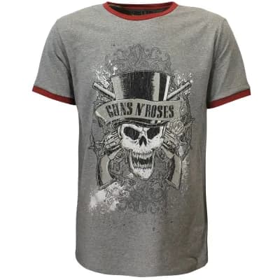 Guns N’ Roses Faded Skull Ringer T-Shirt