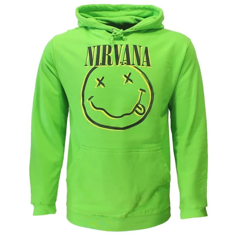 Nirvana Inversed Smiley Face Pullover Hoodie Groen