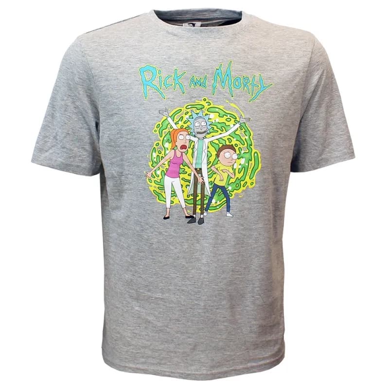 Rick and Morty Summer Morty & Rick T-Shirt Grijs