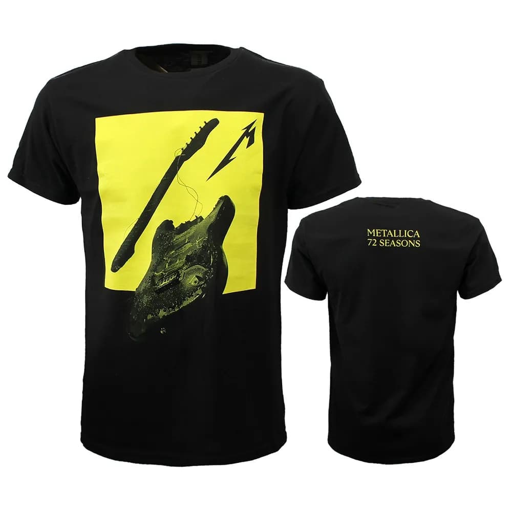 Metallica 72 Season Broken Burnt Guitar T-Shirt