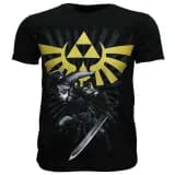 The Legend of Zelda Link met Gouden Hyrule Crest Logo T-Shirt