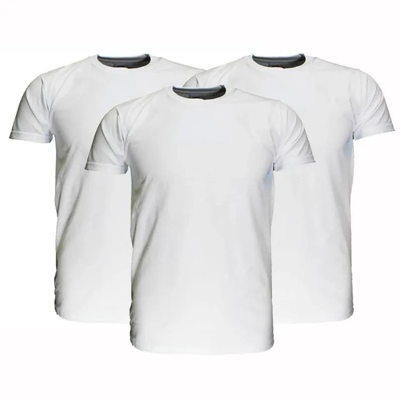 Fruit Of The Loom Blanco Katoenen T-Shirts 3 stuks pakket Wit