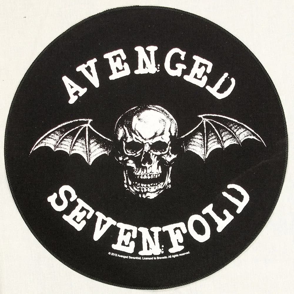 Avenged Sevenfold Death Bat Motief Grote Ronde Rugpatch