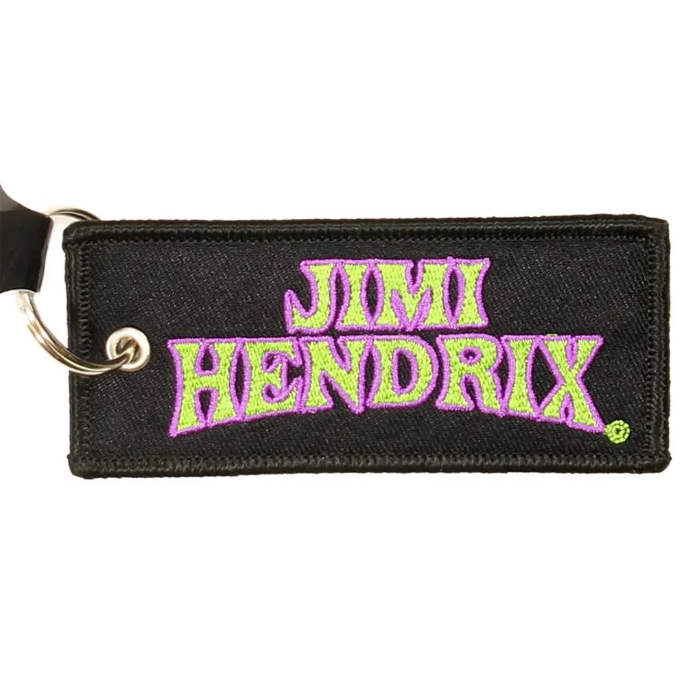 Jimi Hendrix Twee Zijdige Patch Arched Logo Sleutelhanger