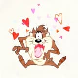 Looney Tunes Taz Tasmanian Devil Love Hartjes Dames Hoodie Sweater Trui