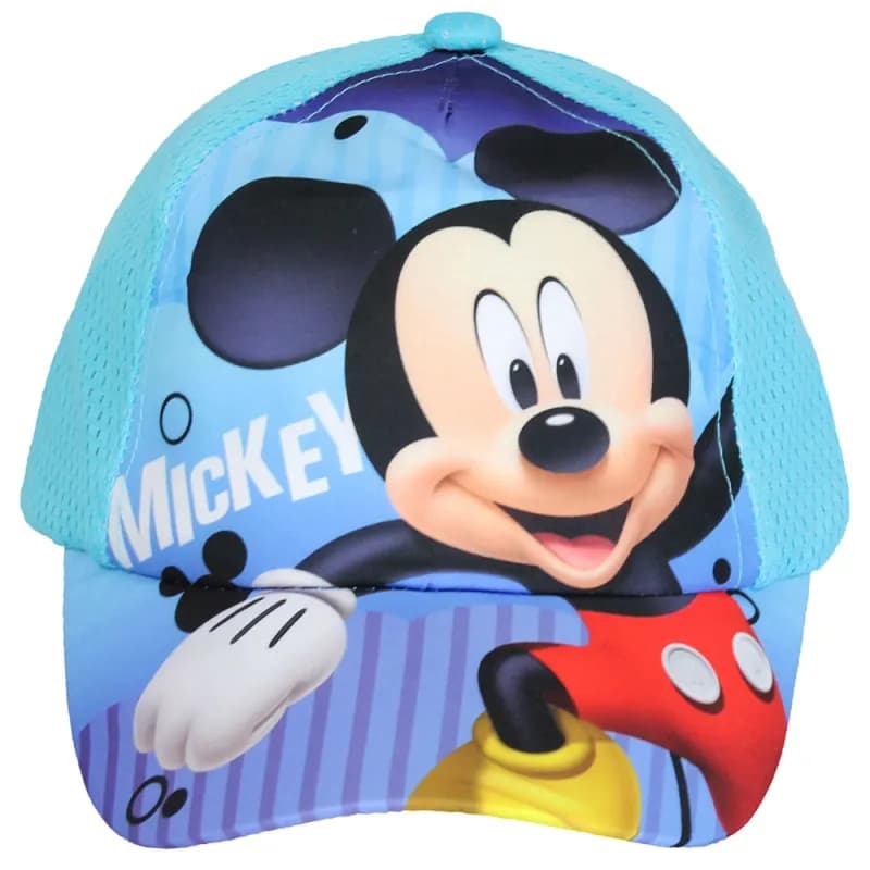 Disney Mickey Mouse Kids Pet Cap Lichtblauw