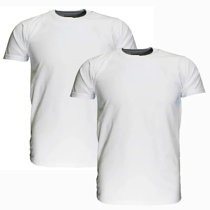 Fruit Of The Loom GROTE MATEN Blanco Katoenen T-Shirts 2-Pack Wit