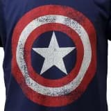 Marvel Comics Captain America Distorted Schild T-Shirt