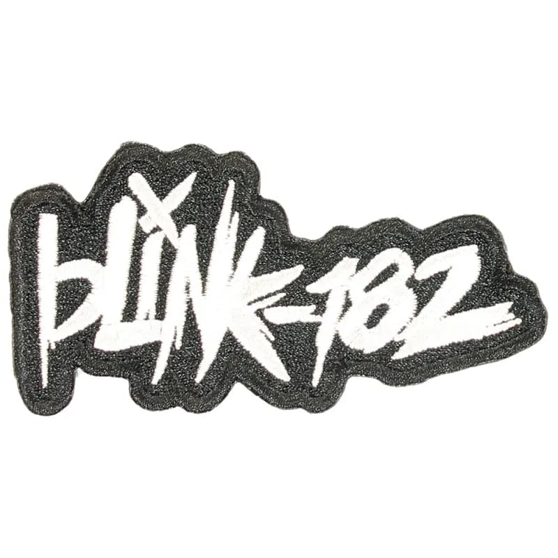Blink-182 Scratch Logo Standard Geborduurde Patch Embleem