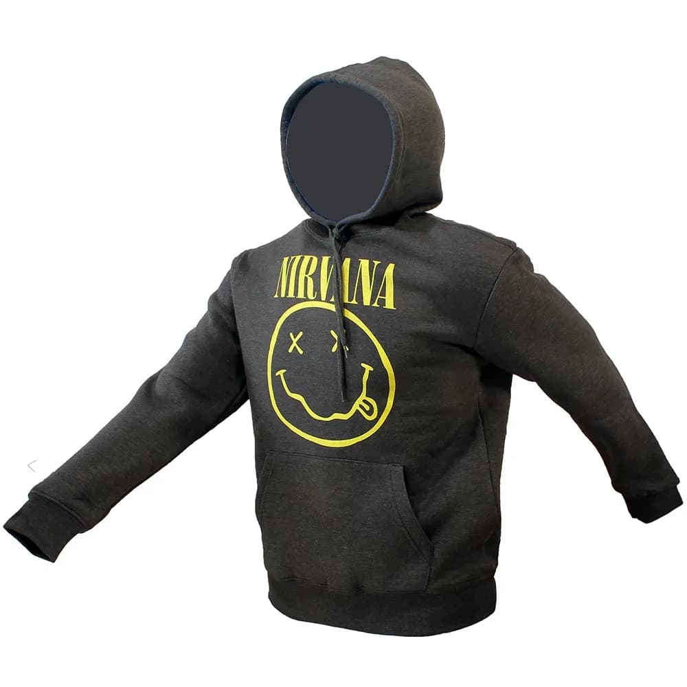 Nirvana Classic Smiley Logo Hoodie Sweater Trui