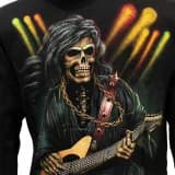 Rock Eagle Glow In The Dark Rock Hand Skeleton Hoodie Vest