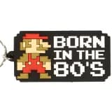 Nintendo Super Mario Born In The 80's Rubberen Sleutelhanger