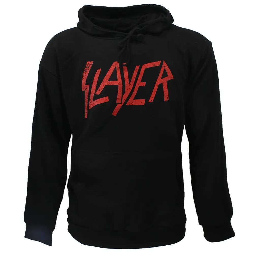 Slayer Distorted Logo Band Hoodie Trui