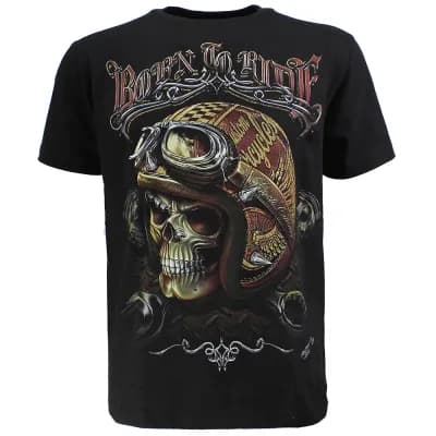 Biker Glow in the Dark T-Shirt Born To Ride