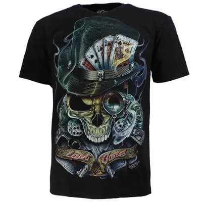 Biker Glow in the Dark Last Game T-Shirt