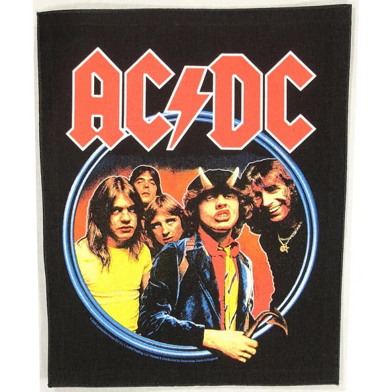 AC/DC Highway To Hell Motief Grote Rugpatch