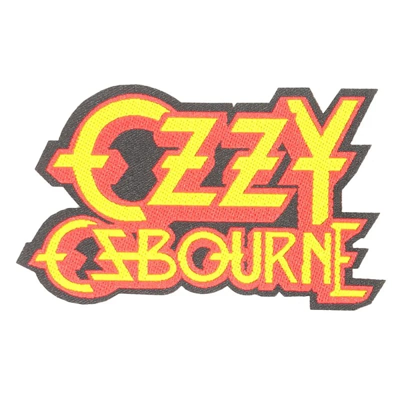 Ozzy Osbourne Cut Out Logo Standard Woven Patch Embleem