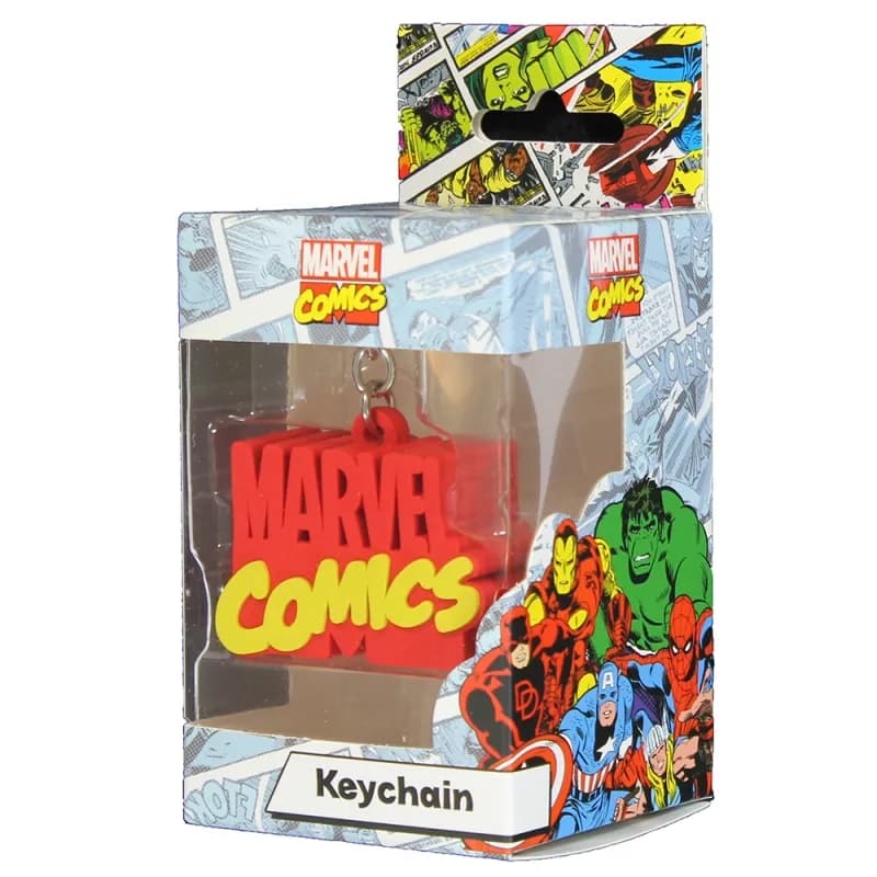 Marvel Comics Logo Rubberen 3D Sleutelhanger