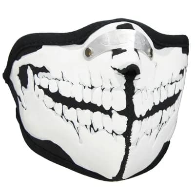 Mondkap Skimasker Skelet Tanden Print