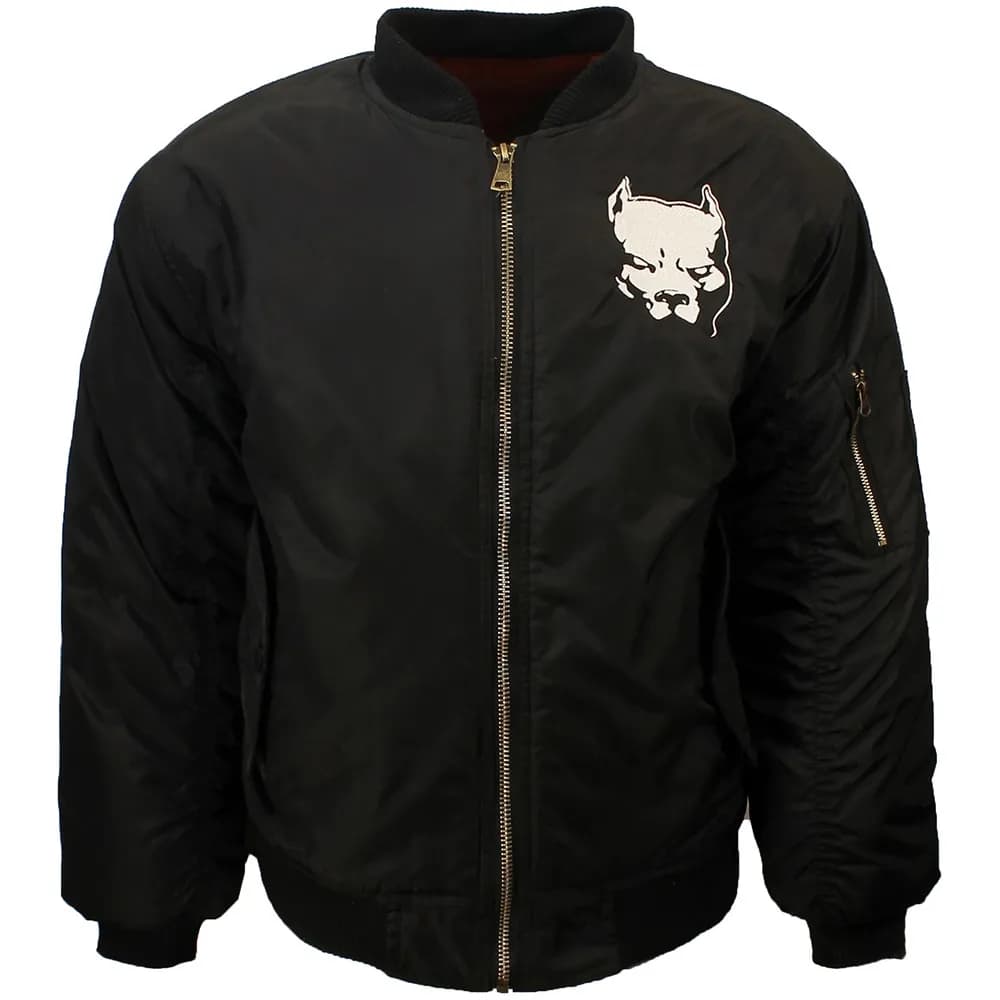 Pitbull Geborduurd Logo Bomber Style Jas