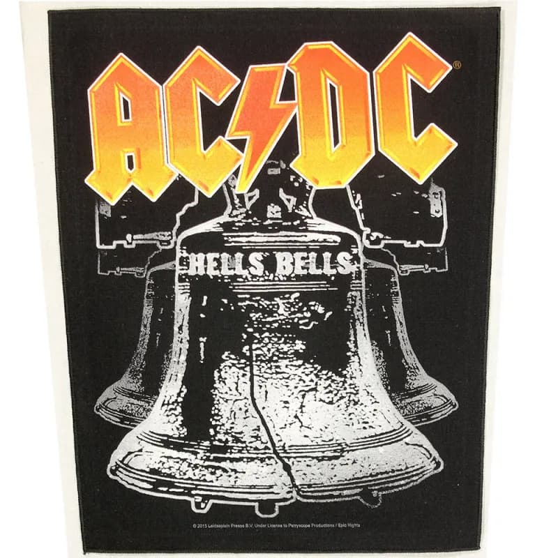AC/DC Hells Bells Motief Grote Rugpatch