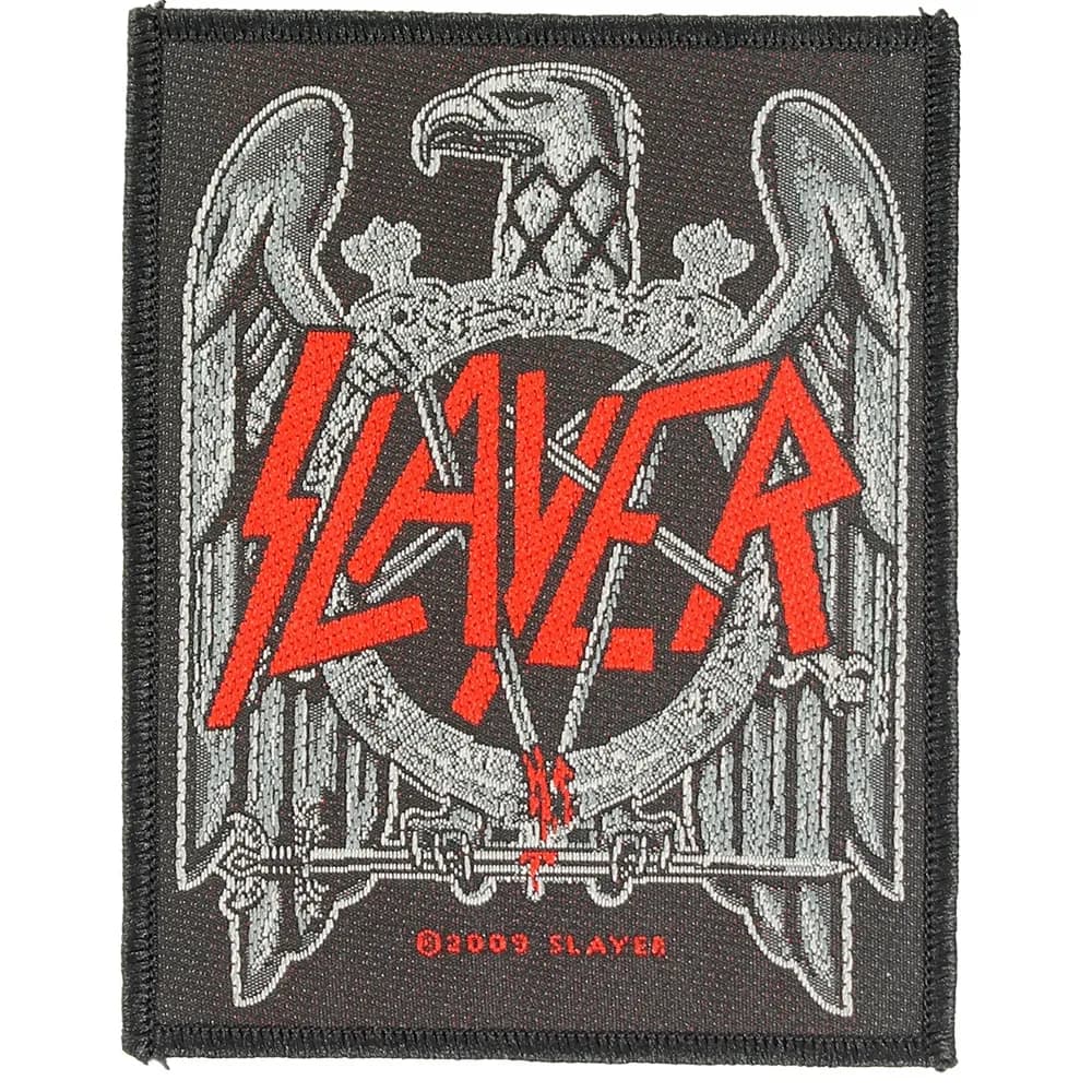 Slayer Black Eagle Logo Standard Woven Patch Embleem