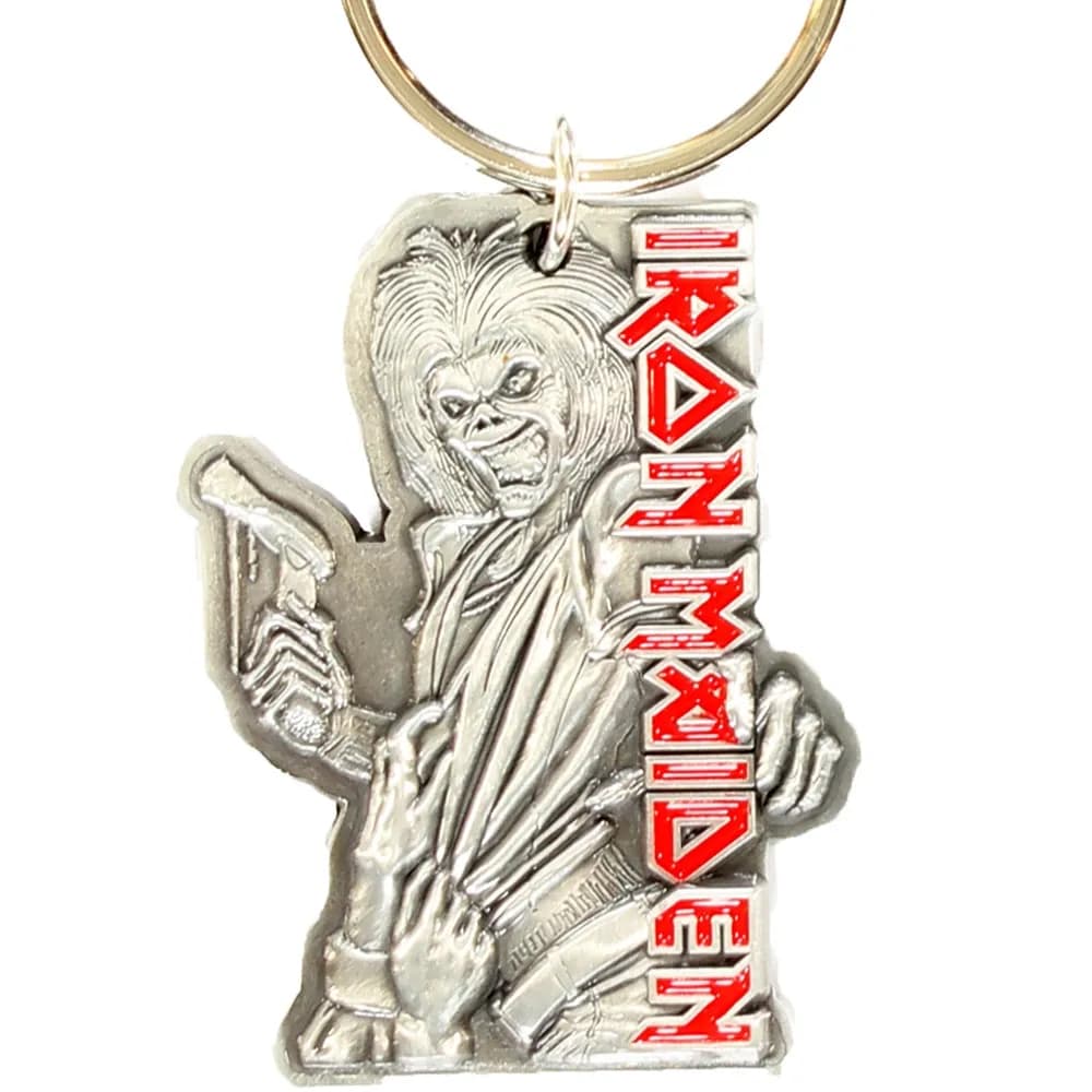 Iron Maiden Killers Metalen Enamel Fill-In Logo Sleutelhanger