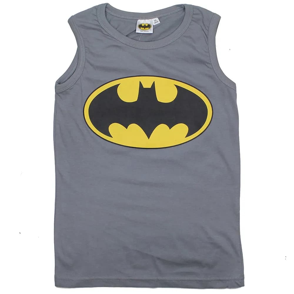 DC Comics Batman Kids Tank Top Grey