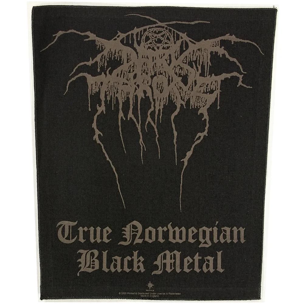 Darkthrone True Norwegian Black Metal Motief Grote Rugpatch