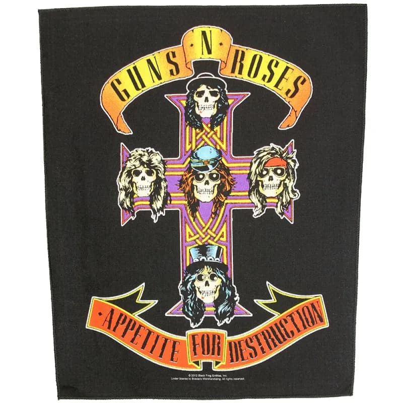 Guns N’ Roses Appetite For Destruction Motief Grote Rugpatch