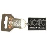 AC/DC Back In Black Metalen Die Cast Relief Logo Sleutelhanger