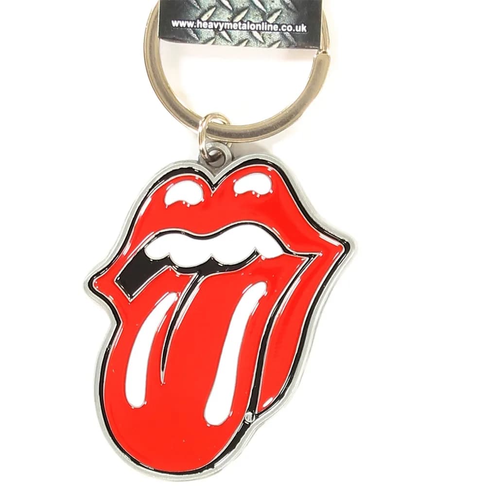 The Rolling Stones Tongue and Lips Metalen Die Cast Relief Logo Sleutelhanger