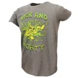 Rick and Morty Slime Splatter T-Shirt Grijs