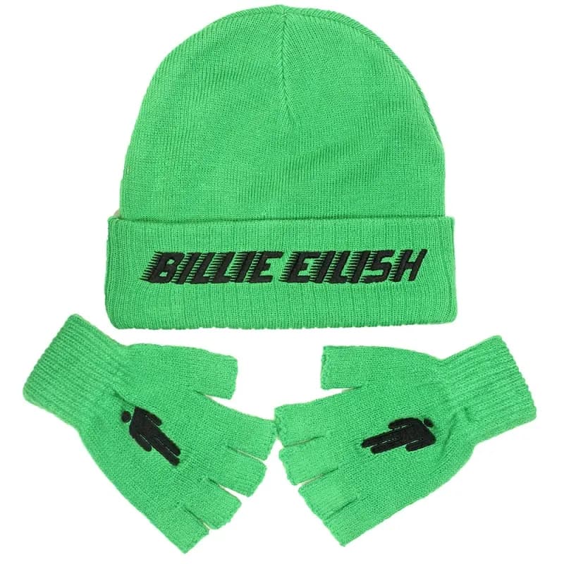 Billie Eilish Muts met Handschoenen Set