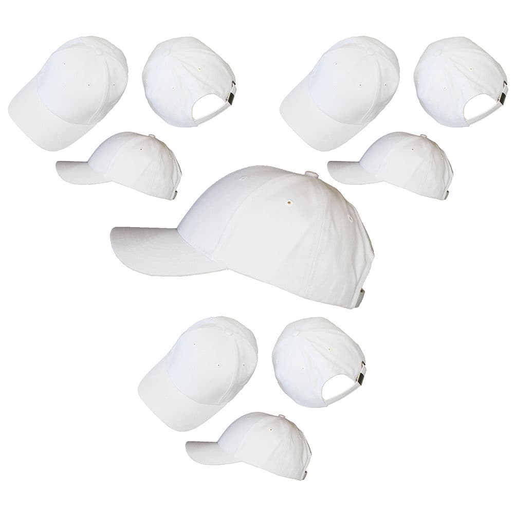 Essentail Blank Cap Weiß 10 Stück
